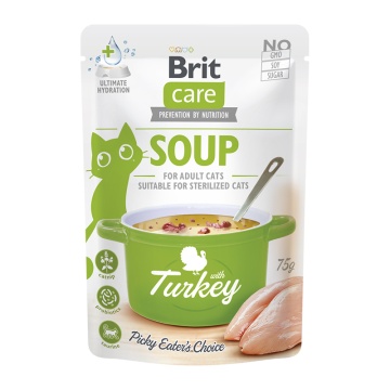 BRIT CARE CAT SOUP TURKEY 75GR