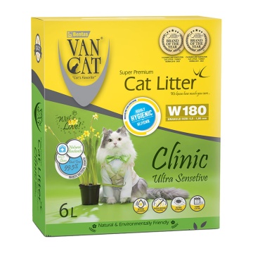 VAN CAT CLINIC ULTRA SENSITIVE (ΑΝΤΙΒΑΚΤΗΡΙΑΚΗ & ΑΡΩΜΑΤΙΚΗ) ΣΕ ΚΟΥΤΙ 5.1KG