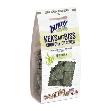 BUNNY CRUNCHY CRACKER ΜΕ ΣΠΙΡΟΥΛΙΝΑ 50GR