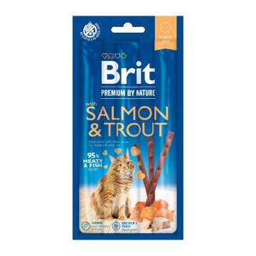 BRIT PREMIUM CAT STICKS SALMON & TROUT 3TEM