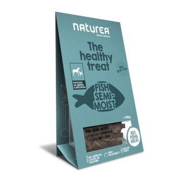 NATUREA SEMI-MOIST DOG SNACKS FISH 100GR