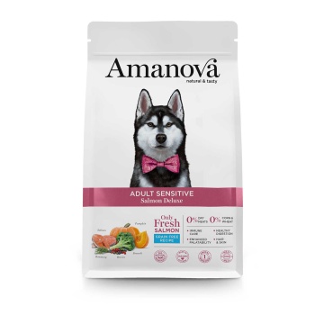AMANOVA DOG ADULT SENSITIVE SALMON DELUXE 10KG GRAIN FREE