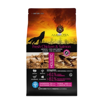 AMBROSIA GRAIN FREE PUPPY LARGE CHICKEN & SALMON 12KG