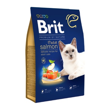 BRIT PREMIUM BY NATURE CAT ADULT SALMON 8KG