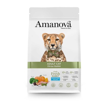 AMANOVA ADULT CAT DIVINE RABBIT 1.5KG GRAIN FREE