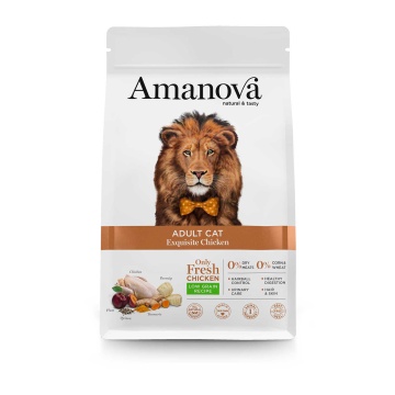 AMANOVA ADULT CAT EXQUISITE CHICKEN 1.5KG LOW GRAIN