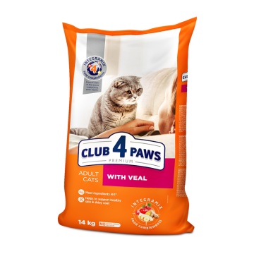 CLUB 4 PAWS ADULT VEAL 14KG