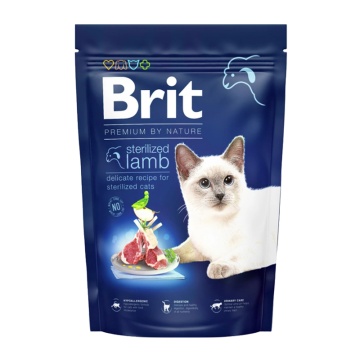 BRIT PREMIUM BY NATURE CAT STERILISED LAMB 300GR