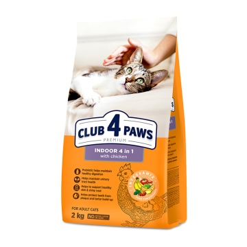 CLUB 4 PAWS INDOOR 4 IN 1 CHICKEN 2KG