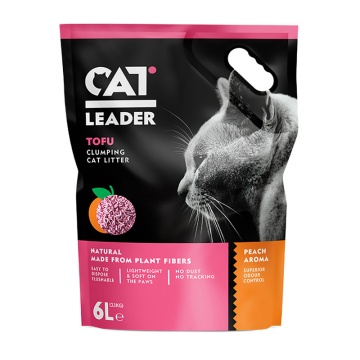 CAT LEADER TOFU CLUMPING PEACH 6L