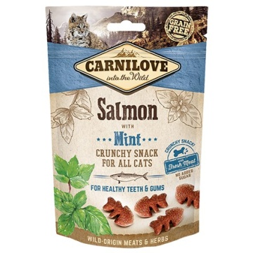 CARNILOVE FRESH & CRUNCH SALMON WITH MINT 50GR