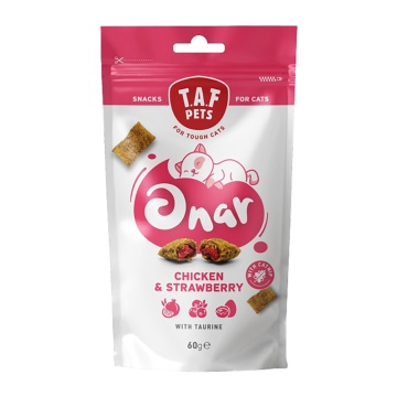 TAF PETS ONAR CHICKEN & STRAWBERRIES 60GR ΛΙΧΟΥΔΙΕΣ ΓΑΤΑΣ ΜΕ ΚΟΤΟΠΟΥΛΟ & ΦΡΑΟΥΛΕΣ