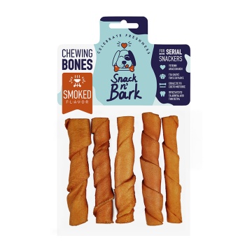SNACK N' BARK TWISTED STICK ΚΑΠΝΙΣΤΟ 12.5CM 35GR 5TEM