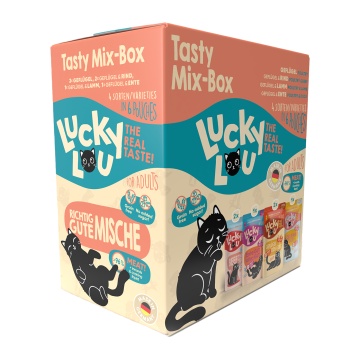 LUCKY LOU LIFESTAGE ADULT TASTY MIX BOX 6X125GR