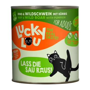 LUCKY LOU LIFESTAGE ADULT ΒΟΔΙΝΟ & ΑΓΡΙΟΓΟΥΡΟΥΝΟ 800GR