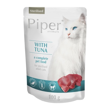PIPER CAT ADULT STERILIZED ΤΟΝΟΣ POUCH 100GR