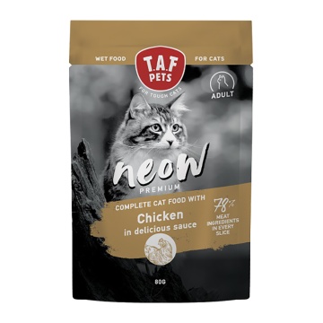 TAF PETS NEOW ADULT CHICKEN 80GR ΚΟΜΜΑΤΑΚΙΑ ΚΟΤΟΠΟΥΛΟ ΣΕ ΣΑΛΤΣΑ