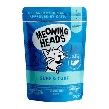 MEOWING HEADS WET SURF & TURF 100GR