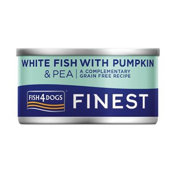 FISH4DOGS WHITE FISH WITH PUMPKIN & PEA 85GR