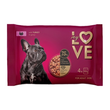 MY LOVE DOG ADULT TURKEY 4X100GR