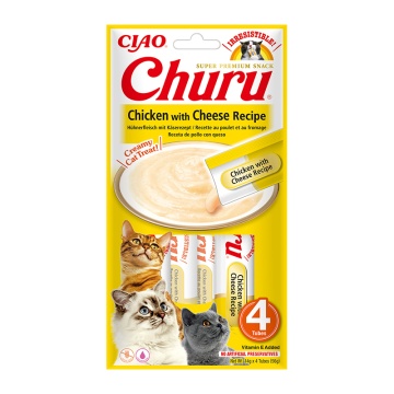 Inaba Churu Λιχουδιές Γάτας με Κοτόπουλο & Τυρί 56gr