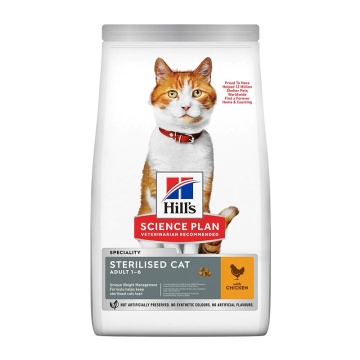 Hill's Science Plan Cat Adult Sterilised με Κοτόπουλο 3kg