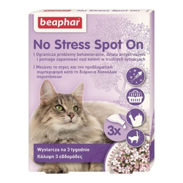 Beaphar No Stress Spot On Αμπούλες Γάτας 3x0.7ml