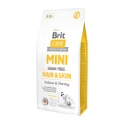 BRIT CARE MINI DOG ADULT GRAIN FREE HAIR & SKIN SALMON & HERRING 7KG