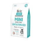 BRIT CARE MINI DOG ADULT GRAIN FREE LIGHT & STERILISED RABBIT & SALMON 2KG