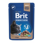 BRIT PREMIUM CAT ADULT STERILISED POUCH LIVER 100GR
