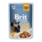 BRIT PREMIUM CAT ADULT POUCH GRAVY TUNA FILLETS 85GR