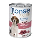MONGE DOG PATE & CHUNKS ADULT VEAL 400GR