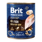 BRIT PREMIUM BY NATURE DOG CANS FISH WITH FISH SKIN 800GR