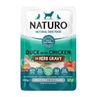 NATURO ADULT GRAIN FREE DUCK & CHICKEN IN HERB GRAVY 100GR