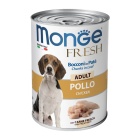 MONGE DOG PATE & CHUNKS ADULT CHICKEN 400GR