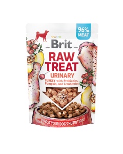 BRIT DOG RAW TREAT URINARY TURKEY 40GR