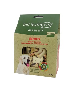 TAIL SWINGERS ΜΠΙΣΚΟΤΑ GREEN MIX BONES 400GR