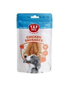 TAF PETS FRESH TREATS CHICKEN SAUSAGES ΛΟΥΚΑΝΙΚΑ ΜΕ ΚΟΤΟΠΟΥΛΟ 75GR