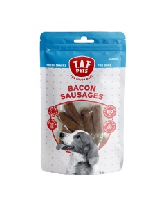 TAF PETS FRESH TREATS BACON SAUSAGES ΛΟΥΚΑΝΙΚΑ ΜΕ ΧΟΙΡΙΝΟ 75GR